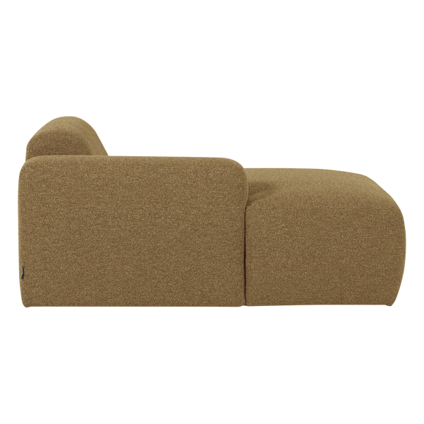Mojo base chaise longue element links boucle geelbruin