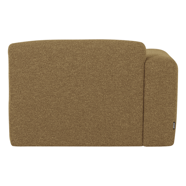 Mojo base chaise longue element links boucle geelbruin