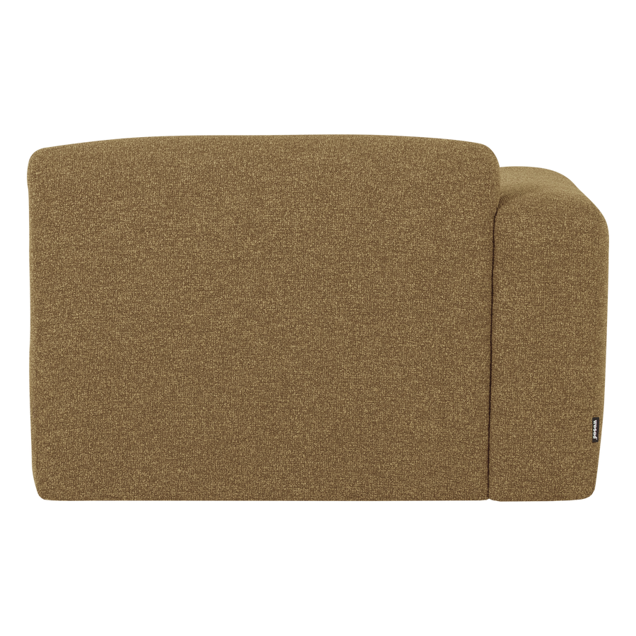 Mojo base chaise longue element links boucle geelbruin