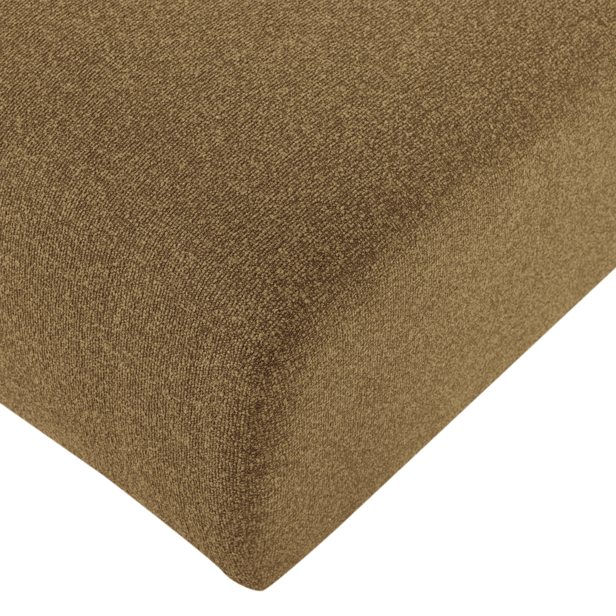 Mojo base chaise longue element links boucle geelbruin