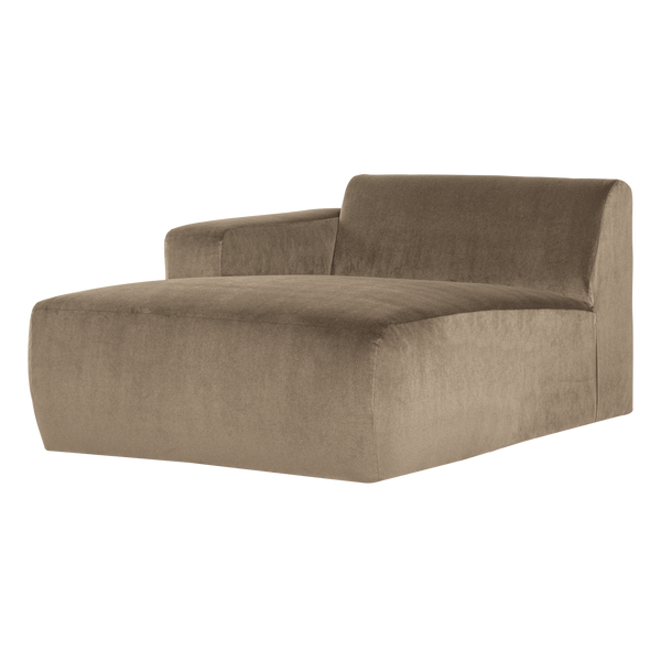 Mojo base chaise longue element links velvet khaki