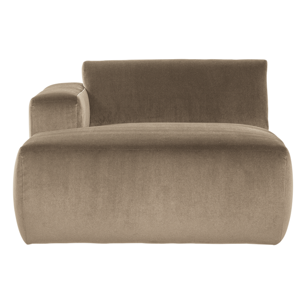 Mojo base chaise longue element links velvet khaki