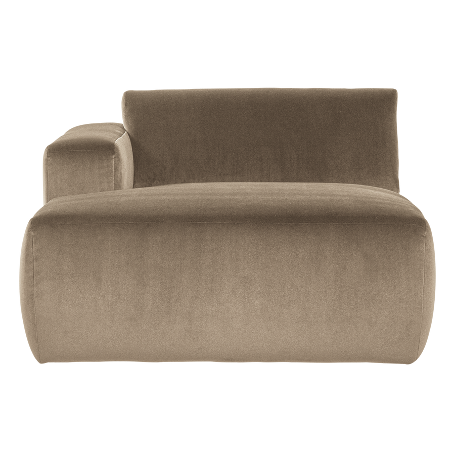Mojo base chaise longue element links velvet khaki