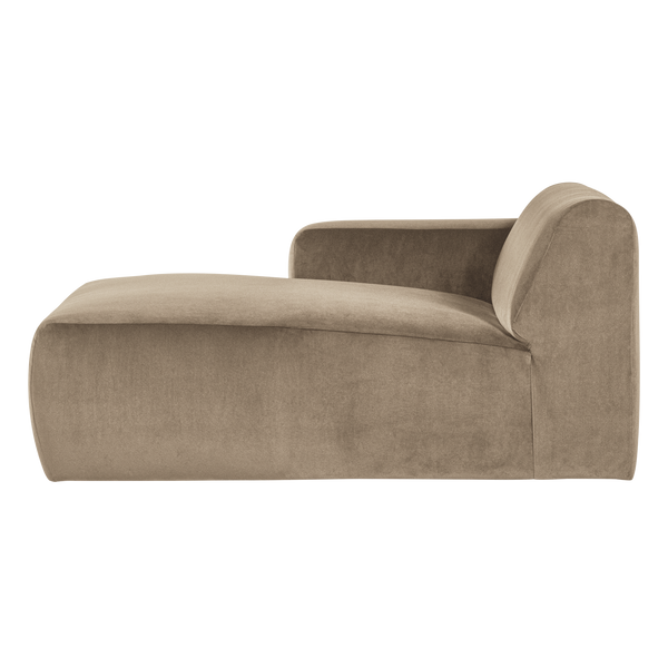 Mojo base chaise longue element links velvet khaki