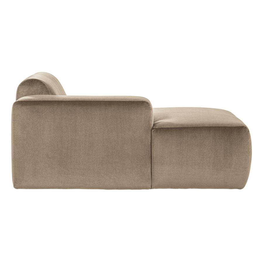 Mojo base chaise longue element links velvet khaki