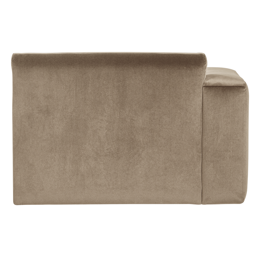 Mojo base chaise longue element links velvet khaki