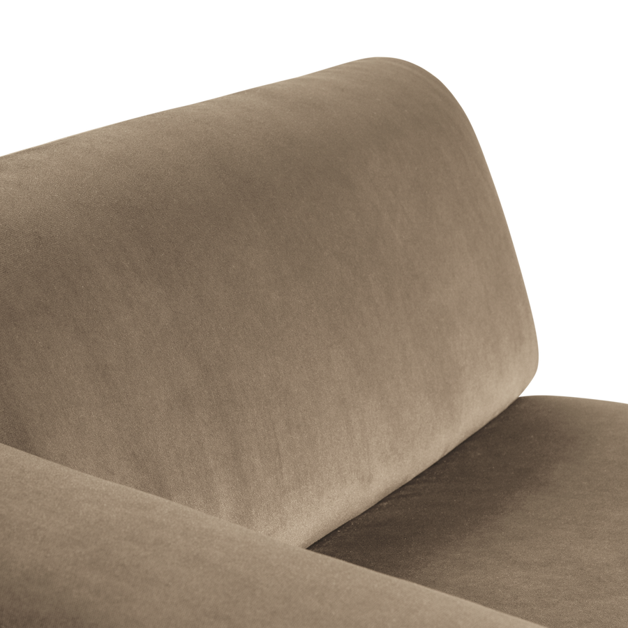 Mojo base chaise longue element links velvet khaki