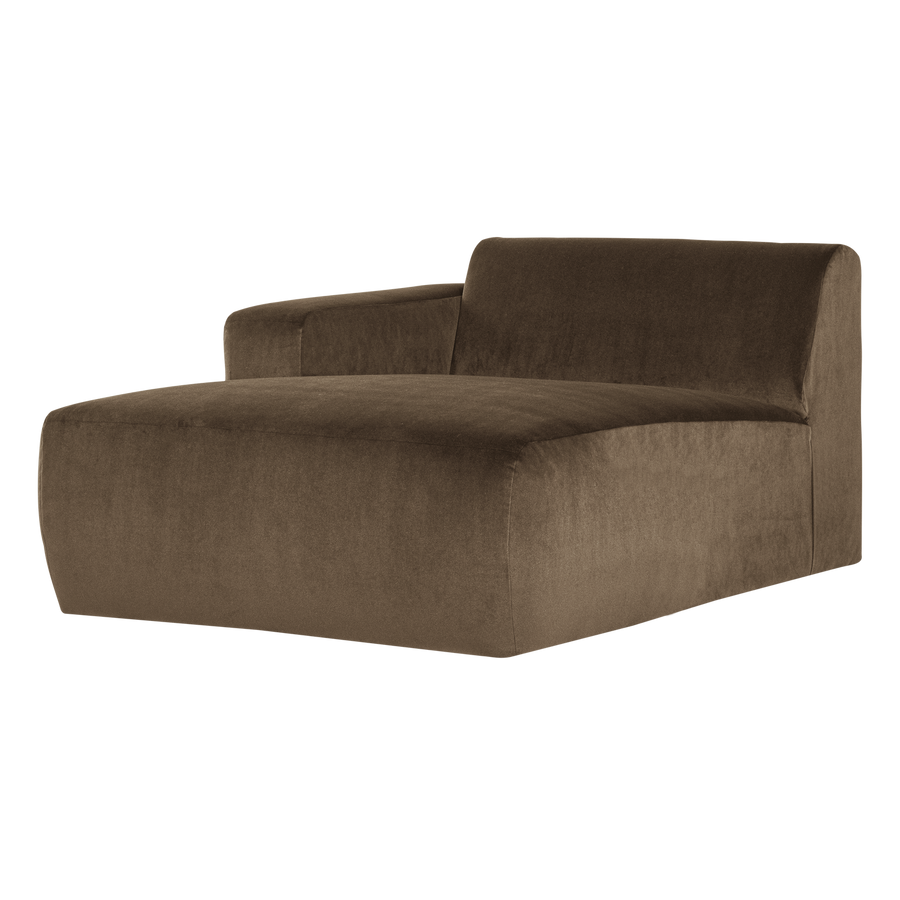 Mojo base chaise longue element links velvet taupe