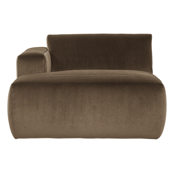 Mojo base chaise longue element links velvet taupe