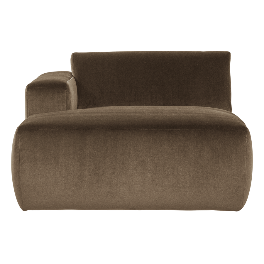 Mojo base chaise longue element links velvet taupe