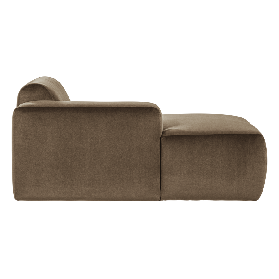 Mojo base chaise longue element links velvet taupe