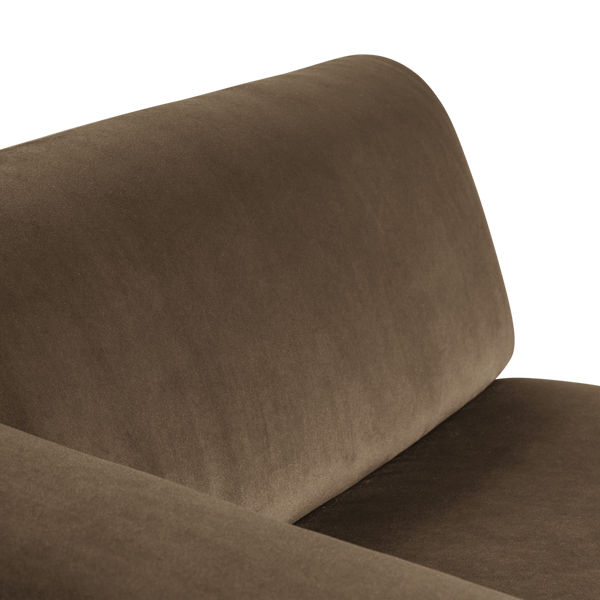 Mojo base chaise longue element links velvet taupe