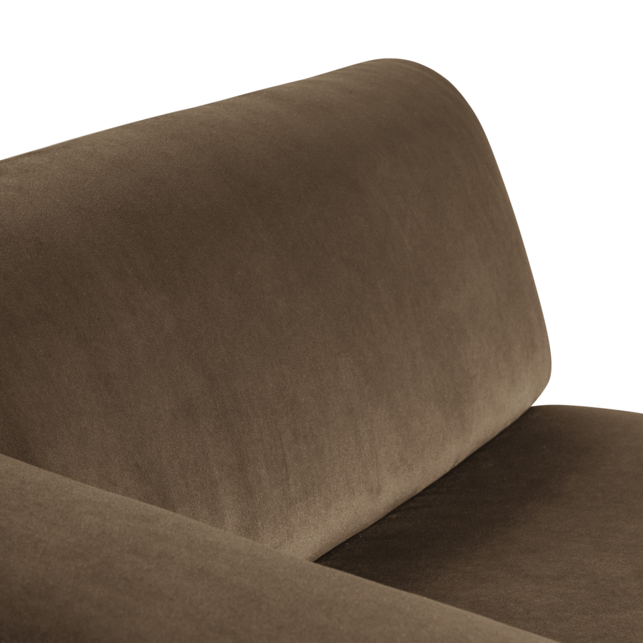Mojo base chaise longue element links velvet taupe