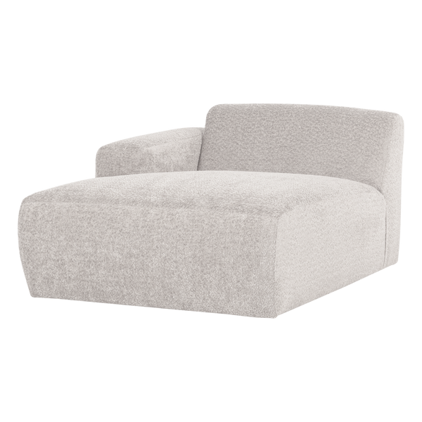 Mojo base chaise longue element links wollig ecru