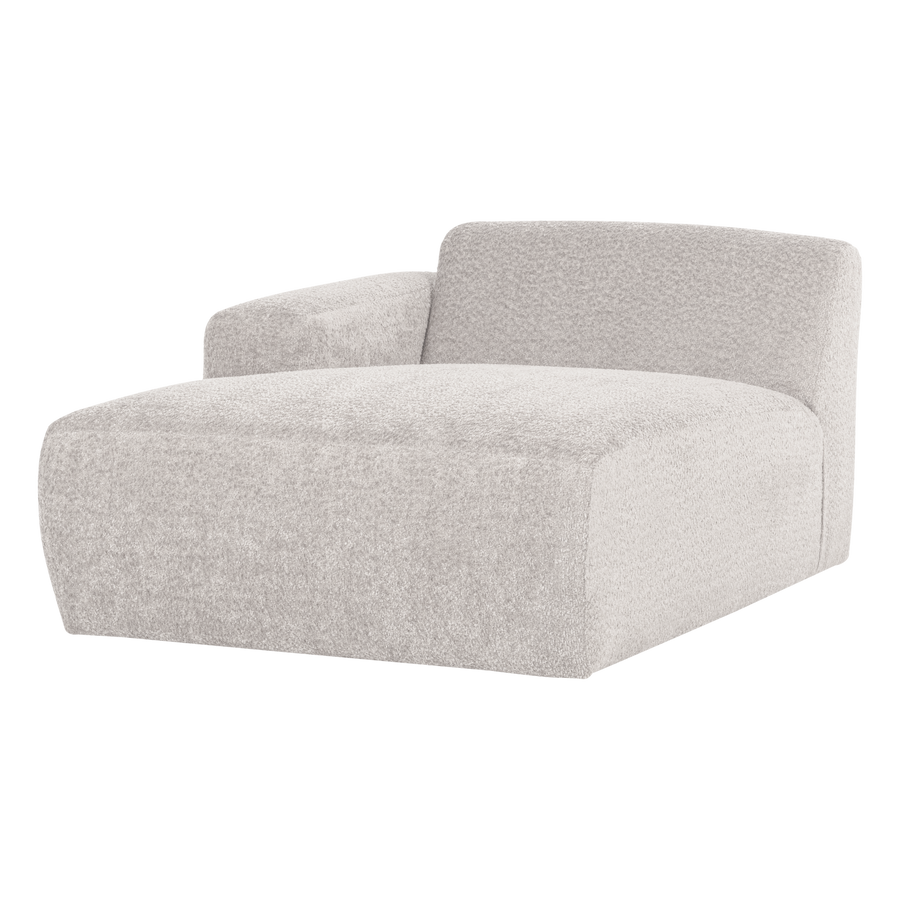 Mojo base chaise longue element links wollig ecru