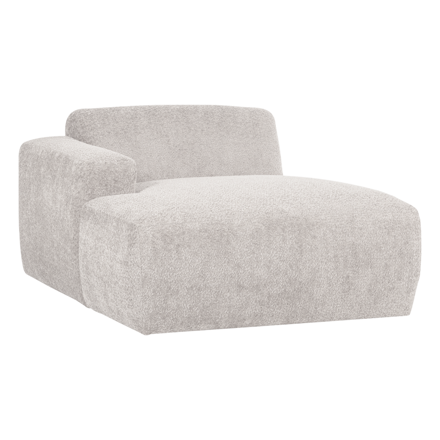 Mojo base chaise longue element links wollig ecru