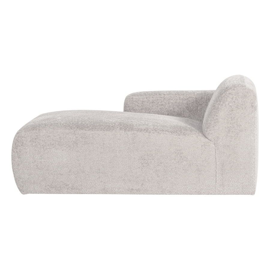 Mojo base chaise longue element links wollig ecru