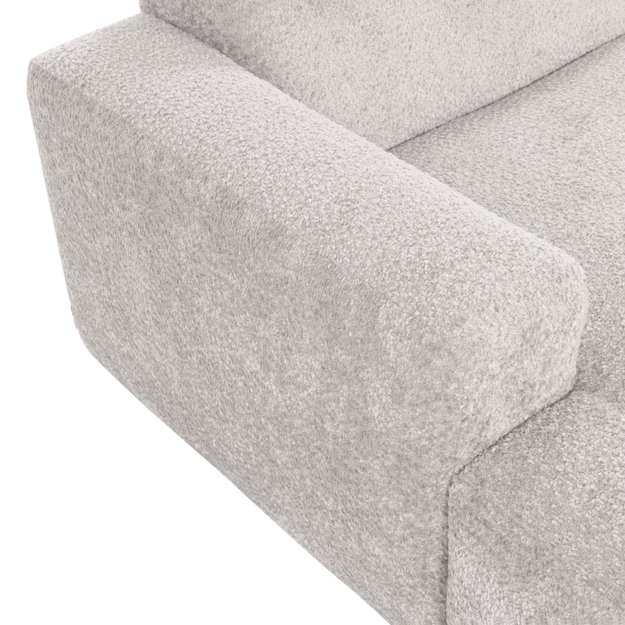 Mojo base chaise longue element links wollig ecru