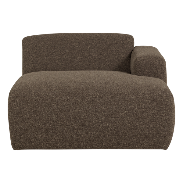 Mojo base chaise longue element rechts boucle bruin