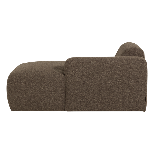 Mojo base chaise longue element rechts boucle bruin