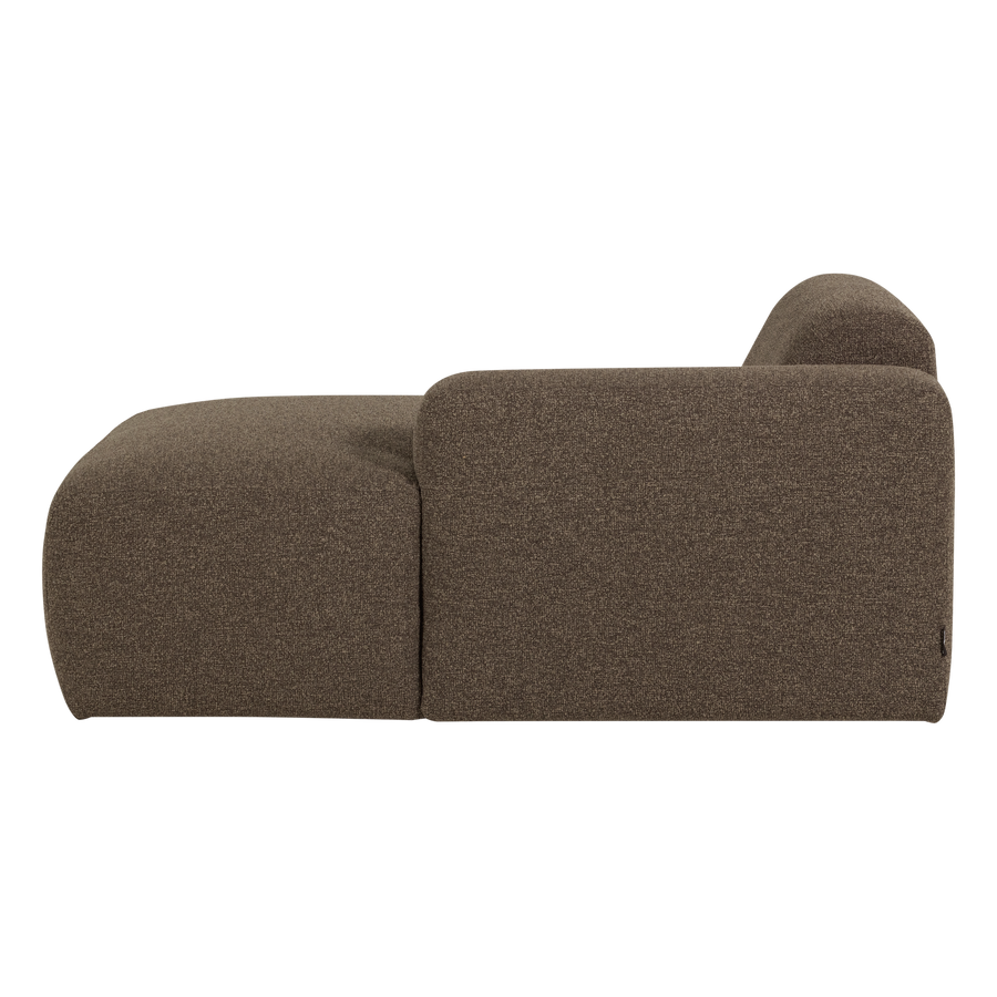 Mojo base chaise longue element rechts boucle bruin