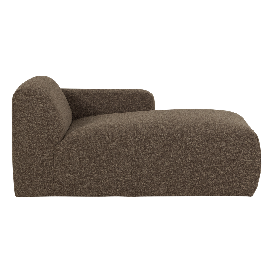 Mojo base chaise longue element rechts boucle bruin