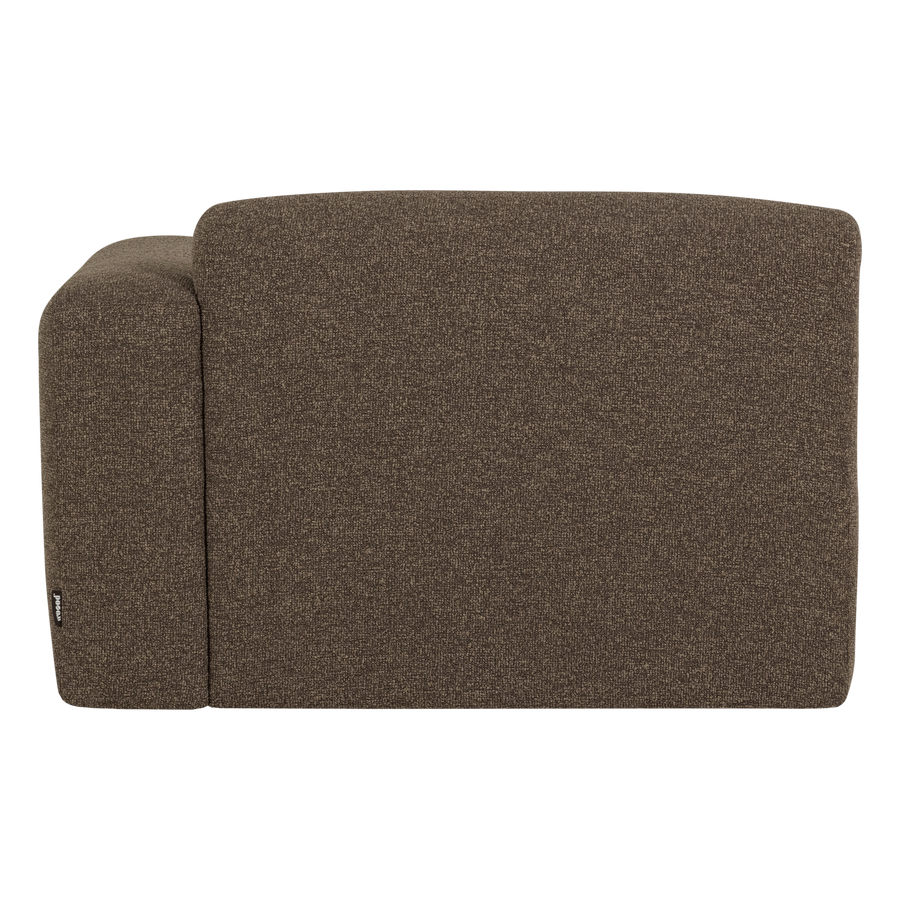 Mojo base chaise longue element rechts boucle bruin