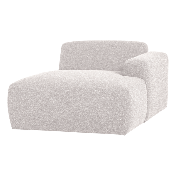 Mojo base chaise longue element rechts boucle ecru