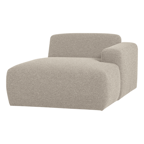 Mojo base chaise longue element rechts boucle beige