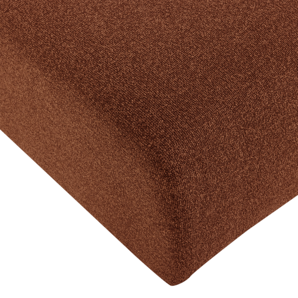 Mojo base chaise longue element rechts boucle roestbruin