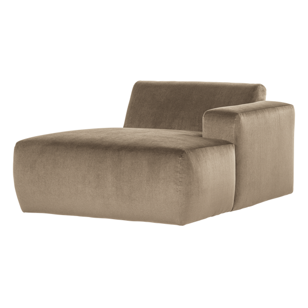 Mojo base chaise longue element rechts velvet khaki