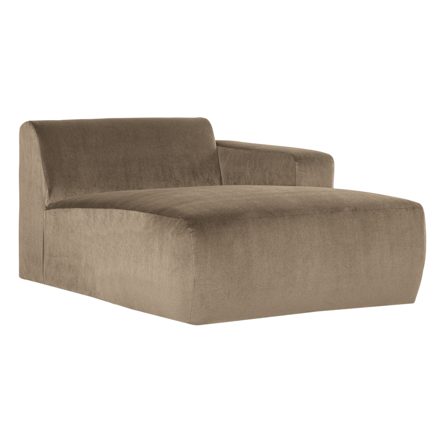 Mojo base chaise longue element rechts velvet khaki