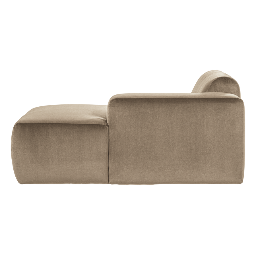 Mojo base chaise longue element rechts velvet khaki