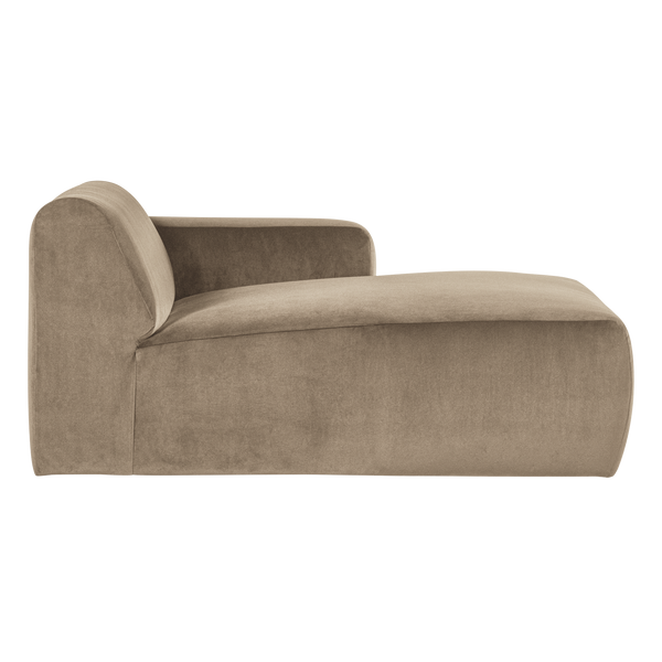 Mojo base chaise longue element rechts velvet khaki