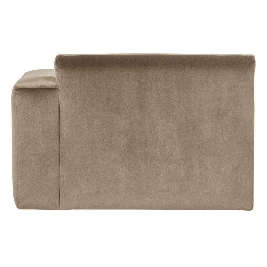 Mojo base chaise longue element rechts velvet khaki