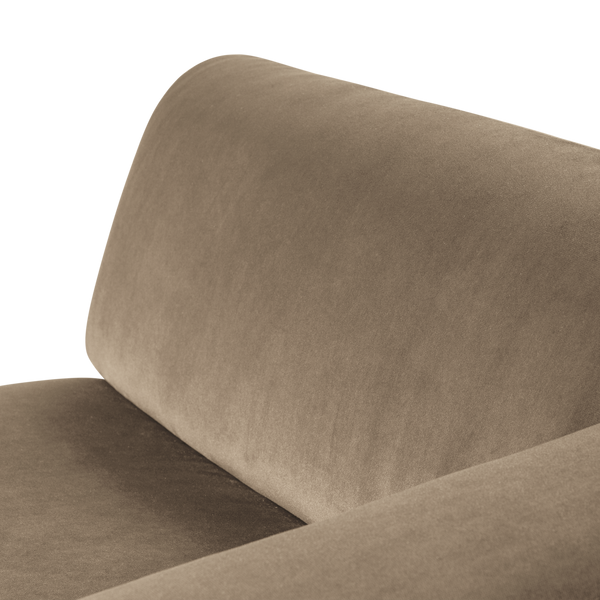 Mojo base chaise longue element rechts velvet khaki
