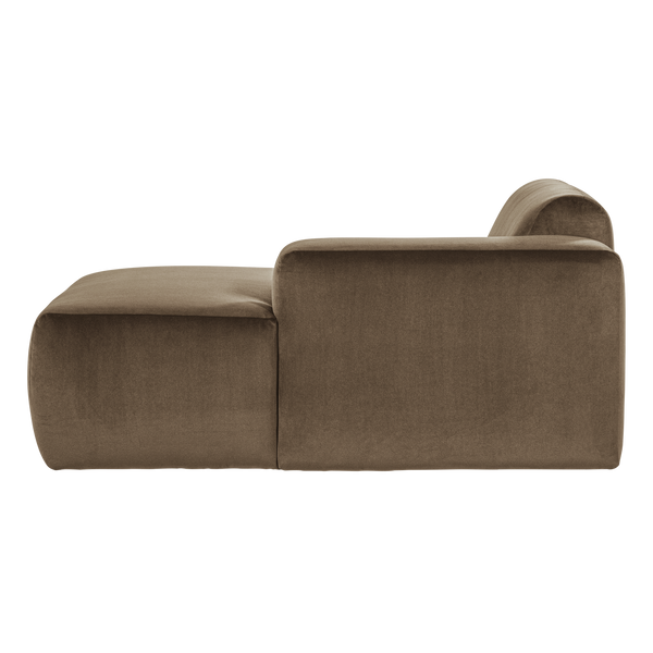 Mojo base chaise longue element rechts velvet taupe