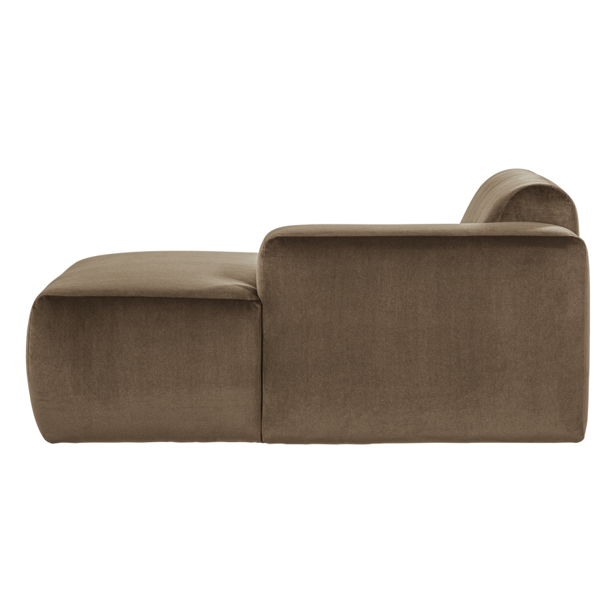 Mojo base chaise longue element rechts velvet taupe