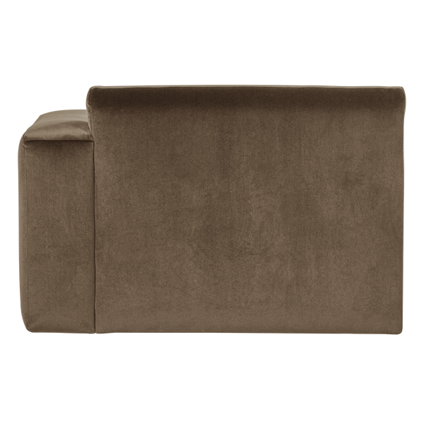 Mojo base chaise longue element rechts velvet taupe