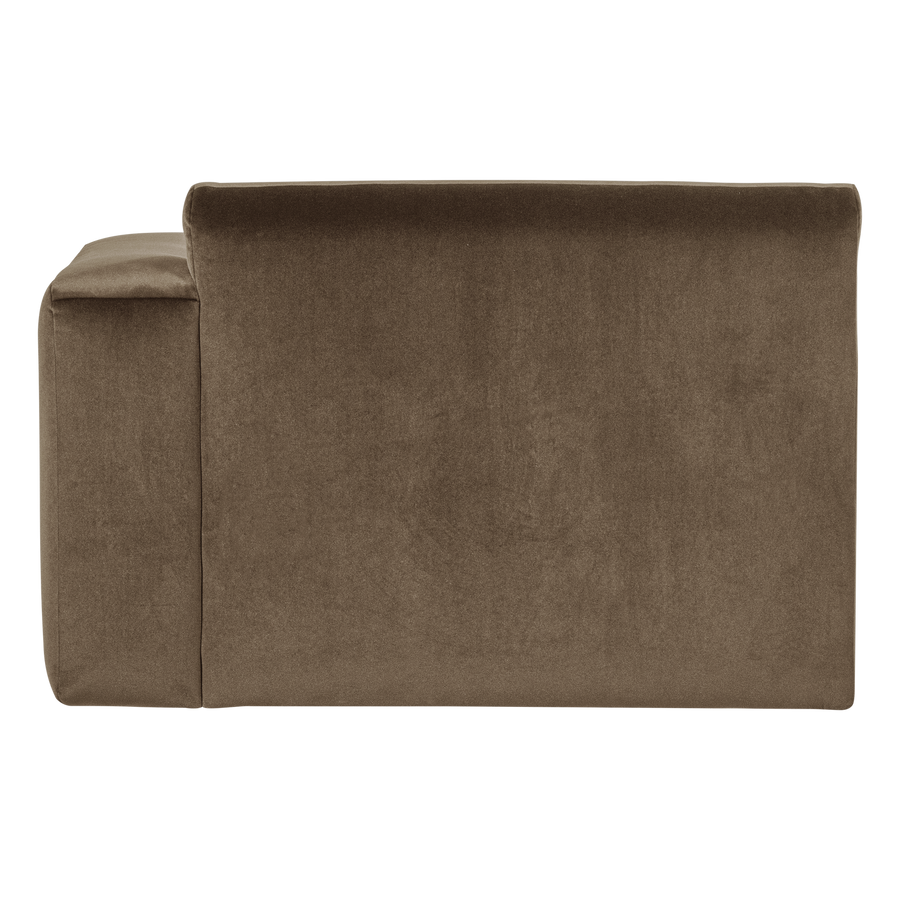 Mojo base chaise longue element rechts velvet taupe