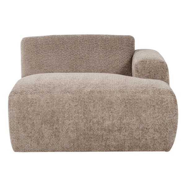 Mojo base chaise longue element rechts wollig donkerzand