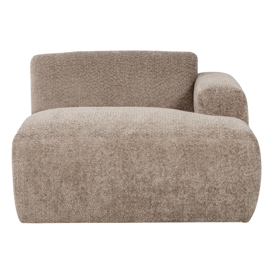 Mojo base chaise longue element rechts wollig donkerzand