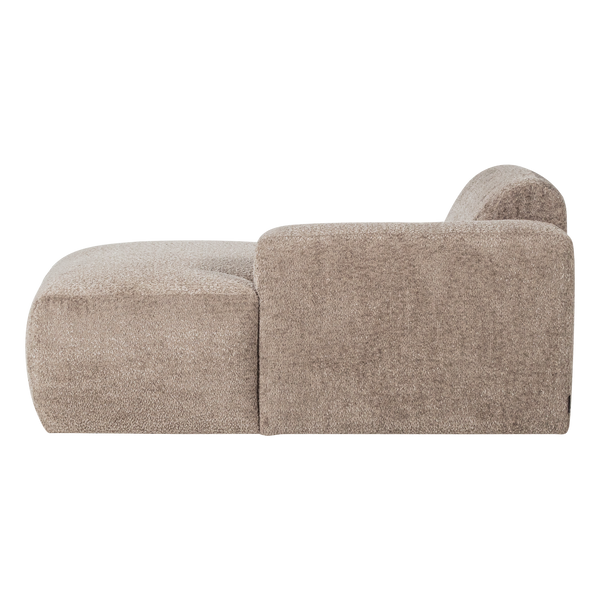 Mojo base chaise longue element rechts wollig donkerzand
