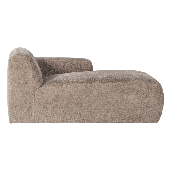 Mojo base chaise longue element rechts wollig donkerzand