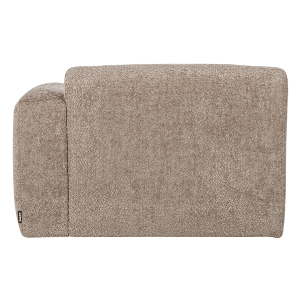 Mojo base chaise longue element rechts wollig donkerzand