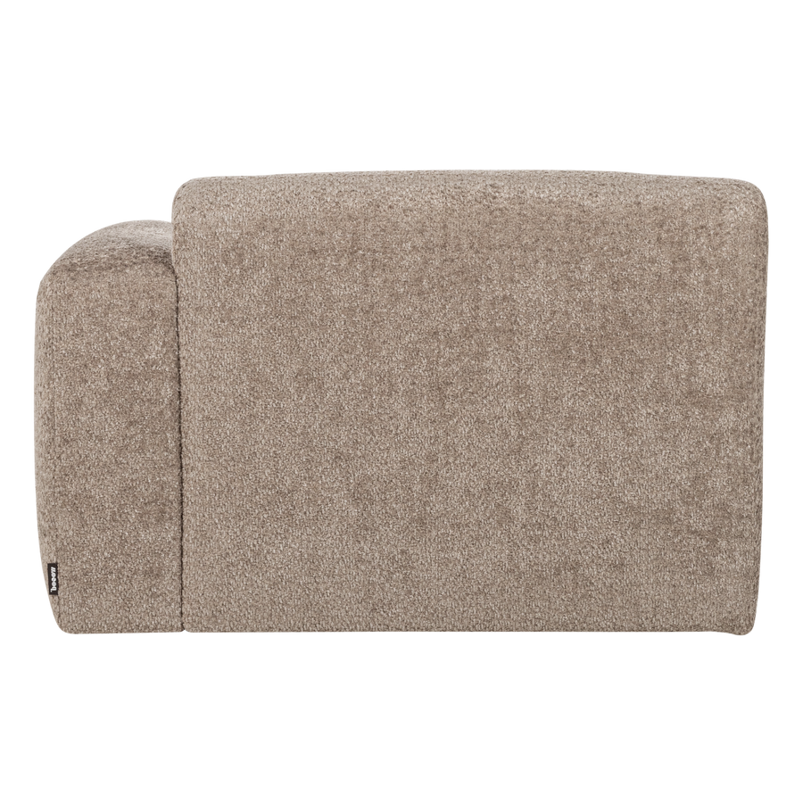 Mojo base chaise longue element rechts wollig donkerzand