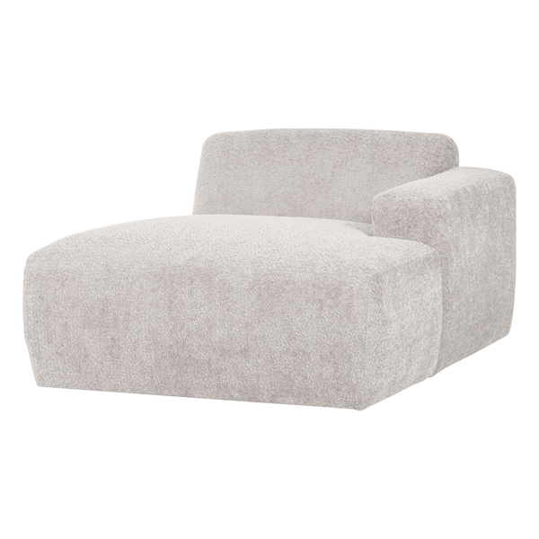 Mojo base chaise longue element rechts wollig ecru