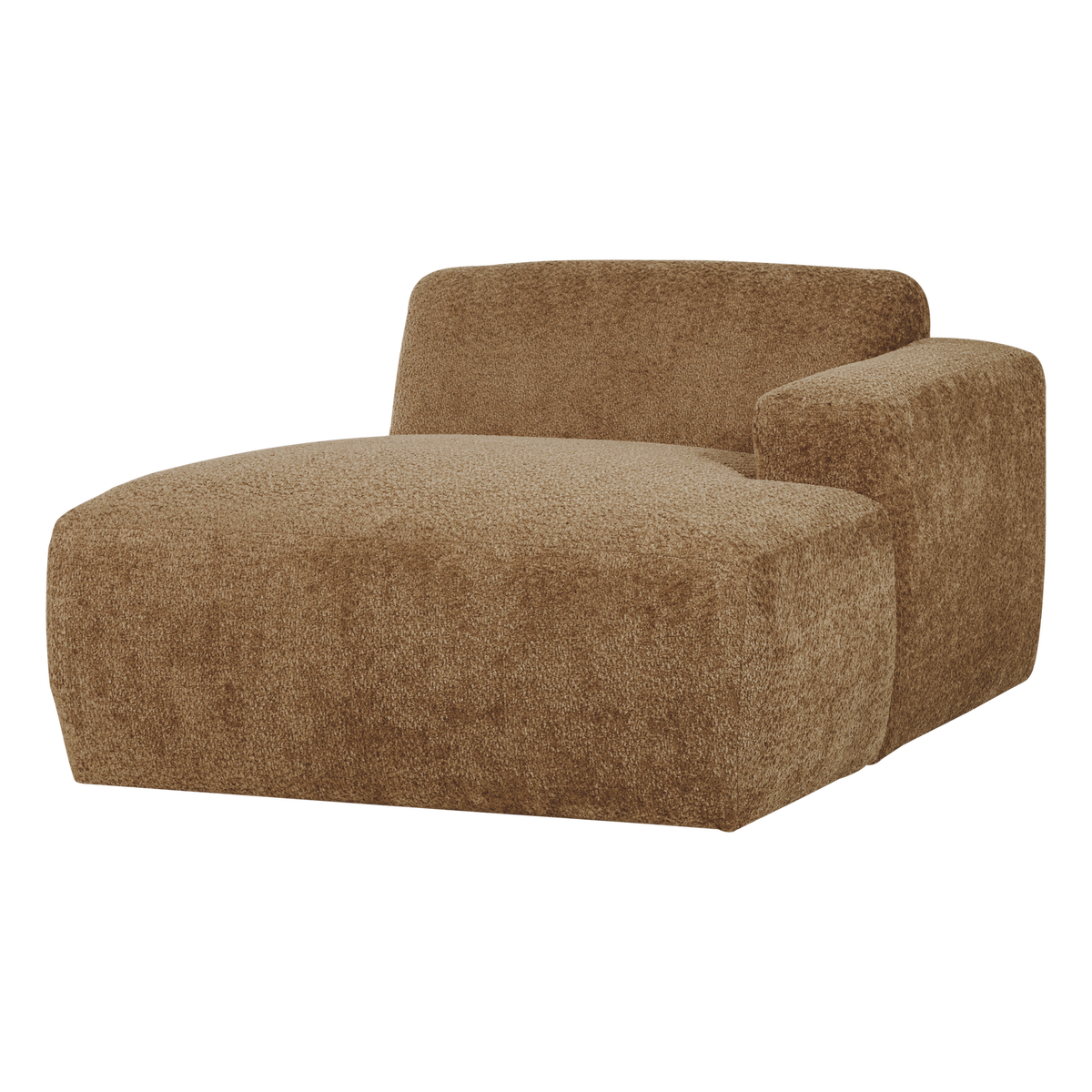 Mojo base chaise longue element rechts wollig honinggeel