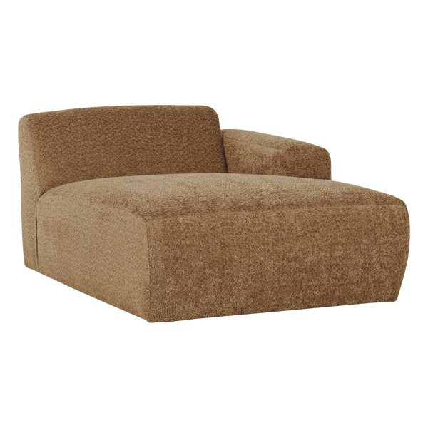 Mojo base chaise longue element rechts wollig honinggeel