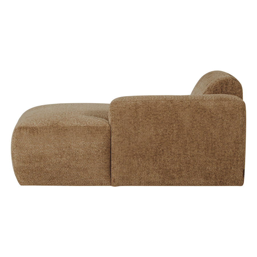 Mojo base chaise longue element rechts wollig honinggeel